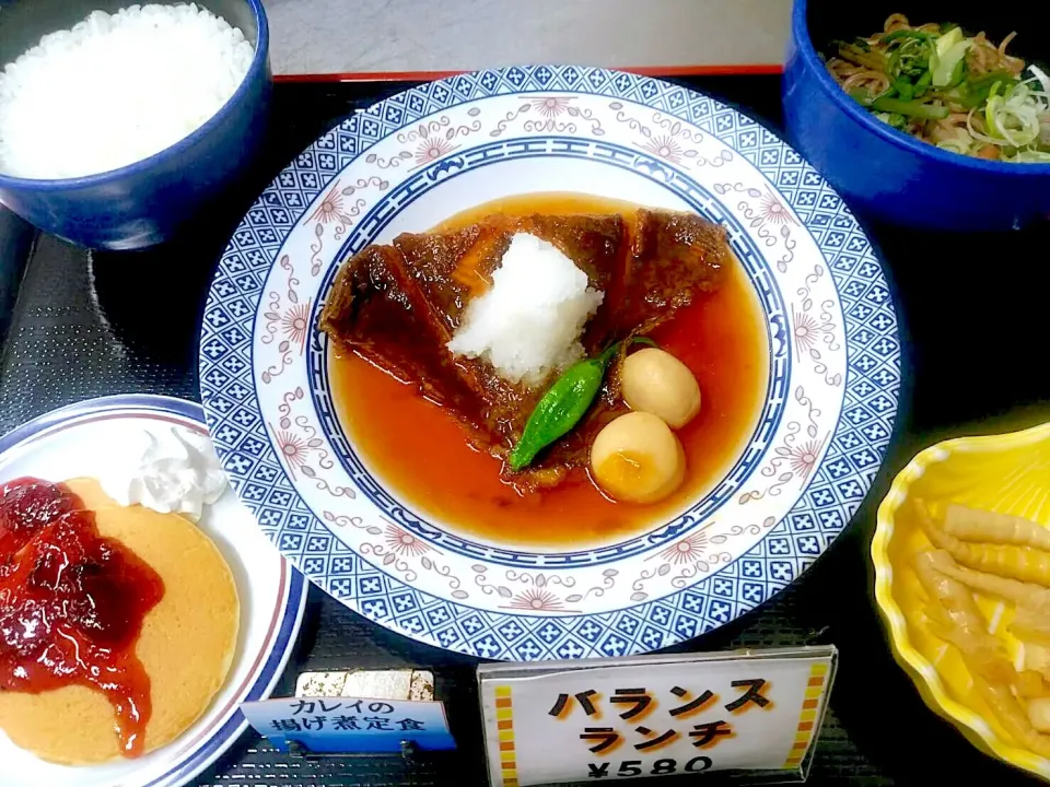 カレイの揚げ煮定食|nyama1さん