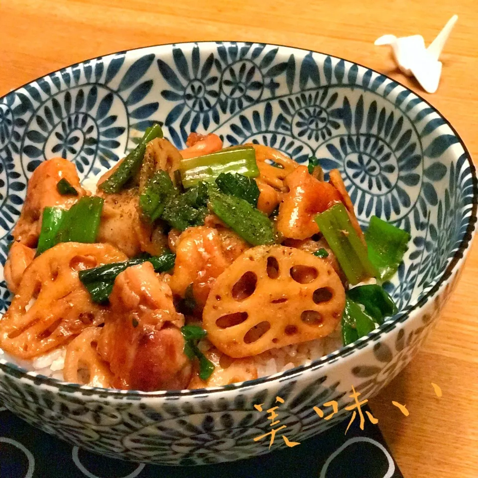 がっつり胃袋満たしますニンニクだれ焼き鳥丼|shakuyaku33443344さん