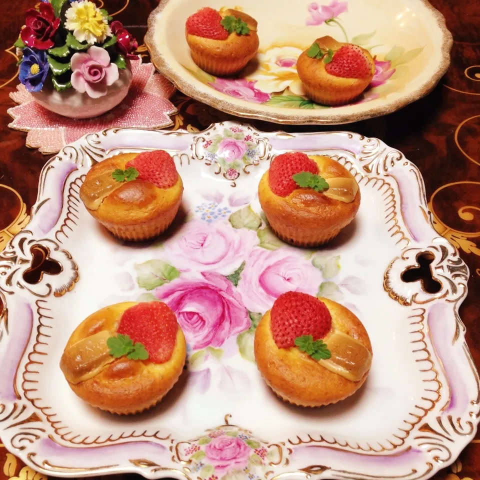 🍓ストロベリーホワイトチョコマフィン🍓|henryさん