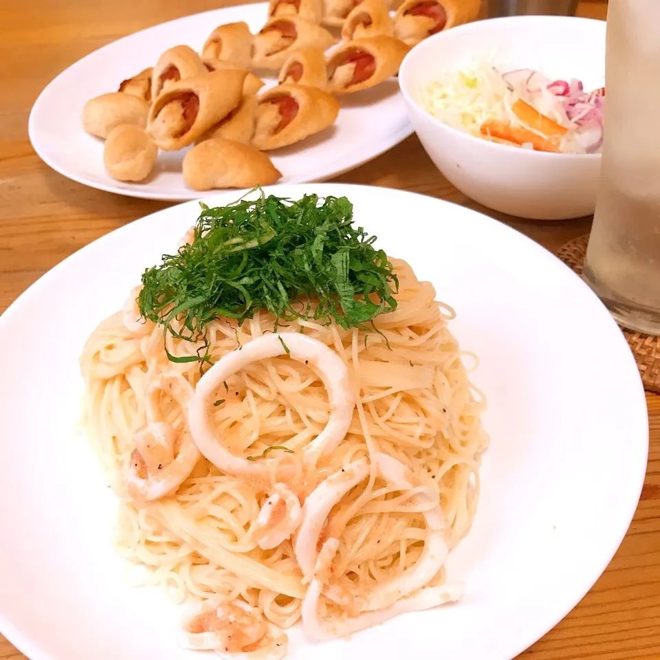 明太子とイカの冷製パスタ|Ruotoさん