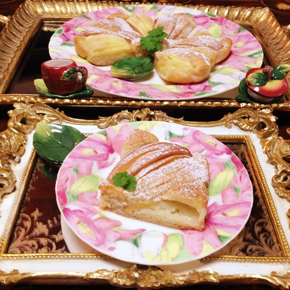 Snapdishの料理写真:❤️ハッセルバック🍎アップルケーキ|henryさん