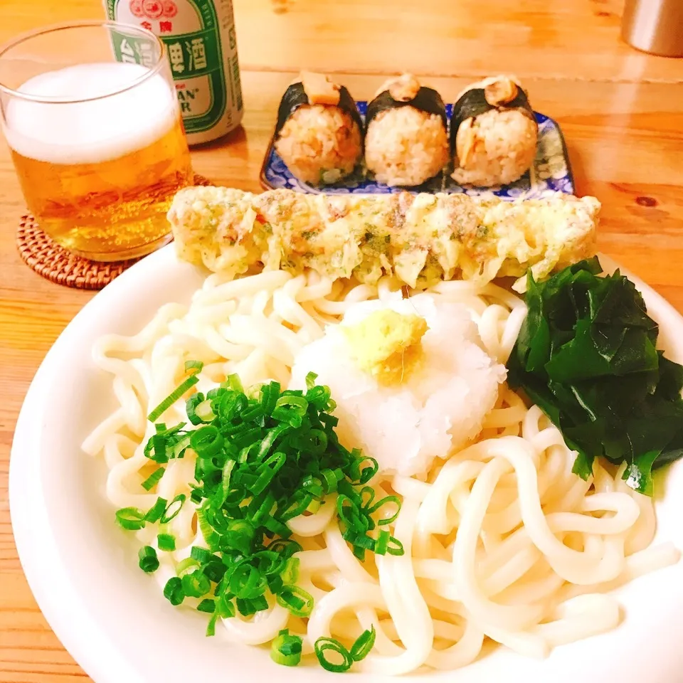 Snapdishの料理写真:ちくわ天おろしぶっかけうどん|Ruotoさん