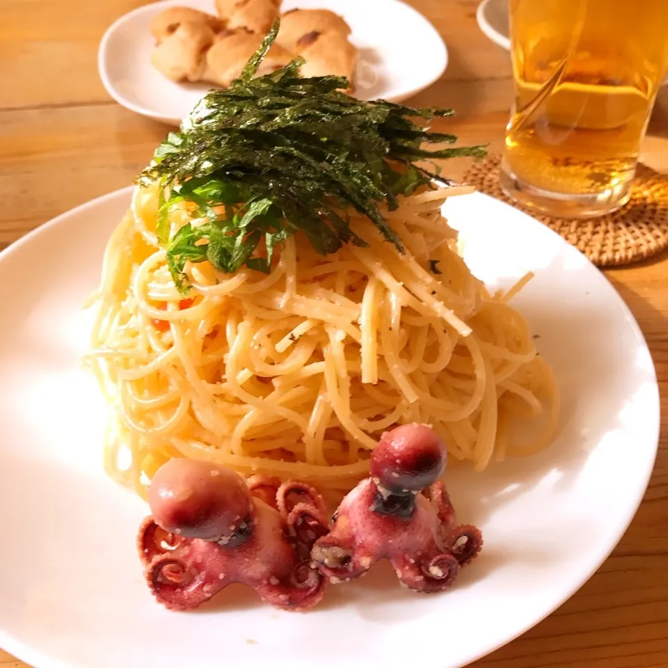 たらこパスタ飯蛸添え|Ruotoさん