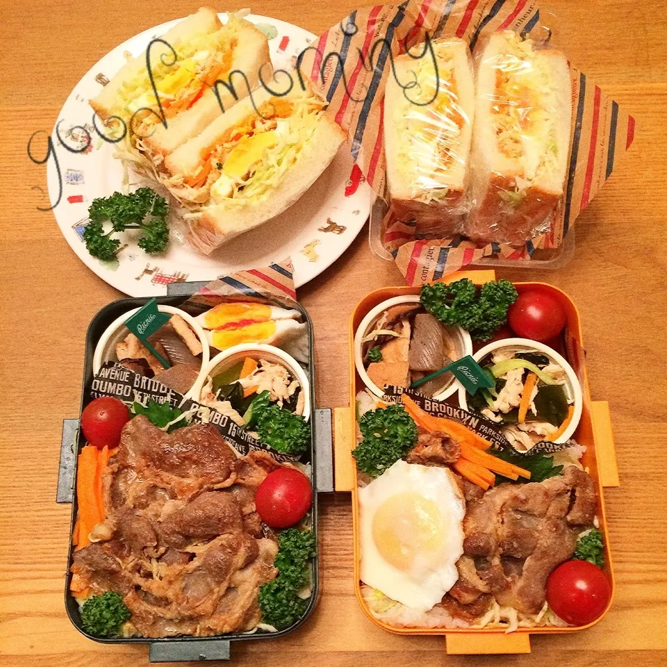 高校生二人の息子のお弁当🍙|shakuyaku33443344さん