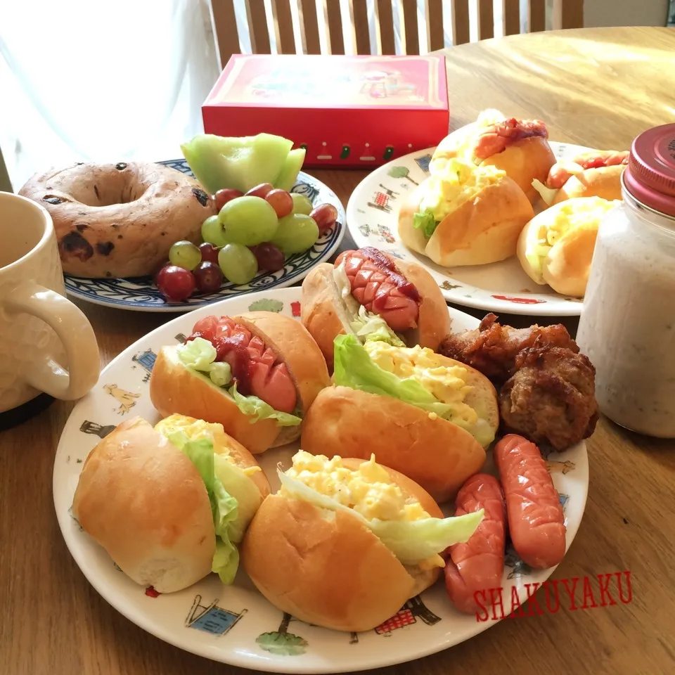 Snapdishの料理写真:ゆっくりな朝ご飯|shakuyaku33443344さん