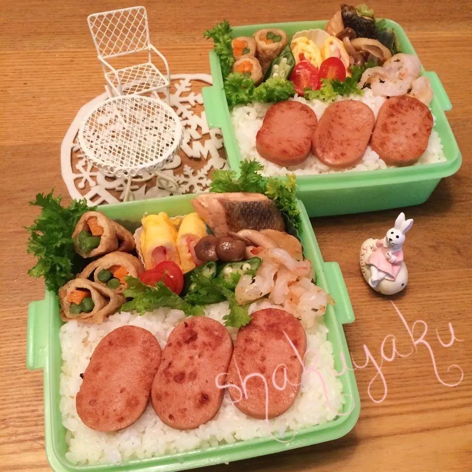 高1高2息子弁当♡お揚げ巻き|shakuyaku33443344さん