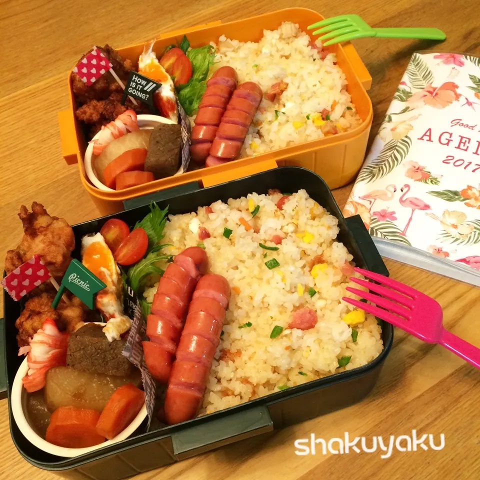 高1高2息子弁当♡ピラフ|shakuyaku33443344さん