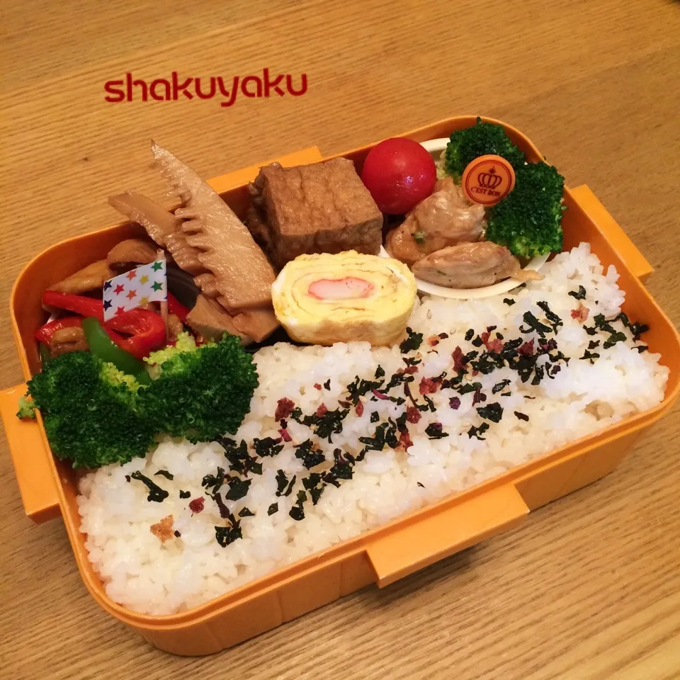 Snapdishの料理写真:高1息子弁当♡|shakuyaku33443344さん