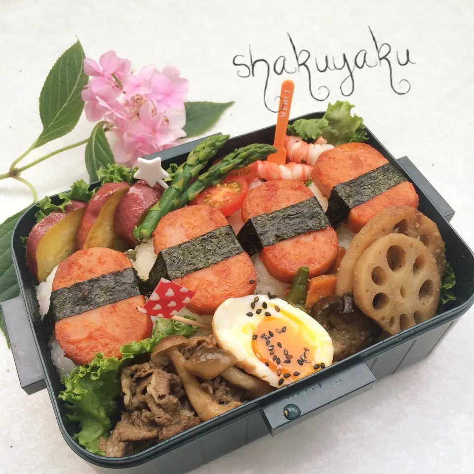 高2息子弁当♡魚肉バーガー？？|shakuyaku33443344さん