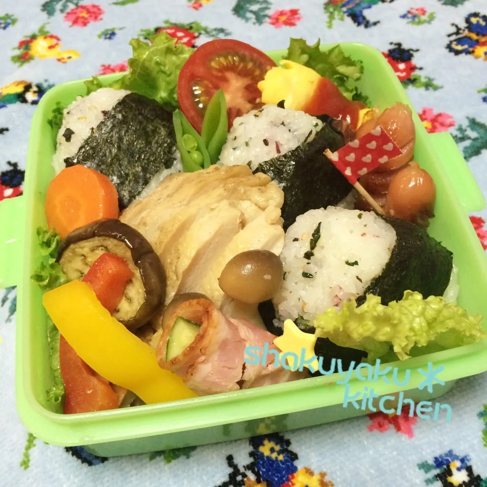 Snapdishの料理写真:高1息子弁当♡|shakuyaku33443344さん