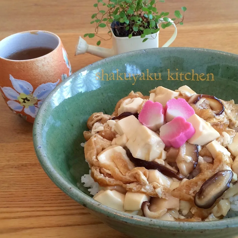 Snapdishの料理写真:材料3つ♡ お豆腐丼 ☆彡|shakuyaku33443344さん