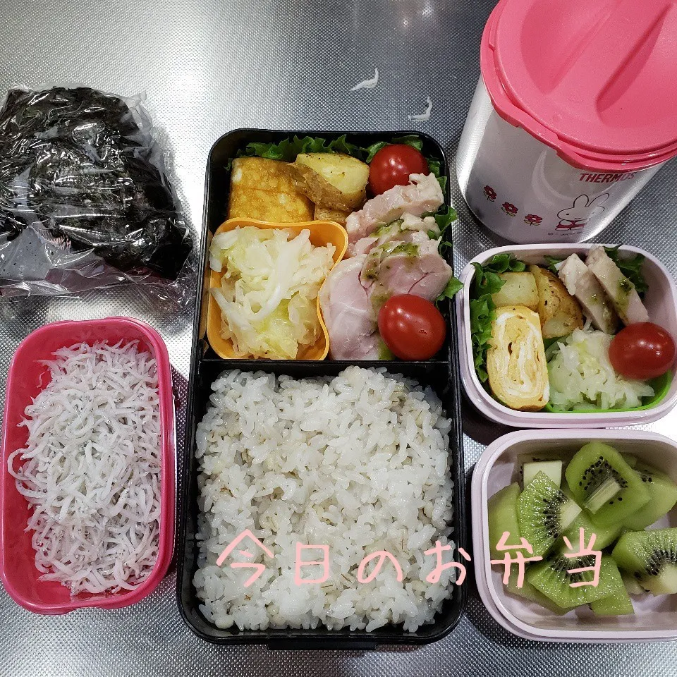 今日のお弁当 パパ&中学生娘ちゃん(*^^*)|sakuhimaさん