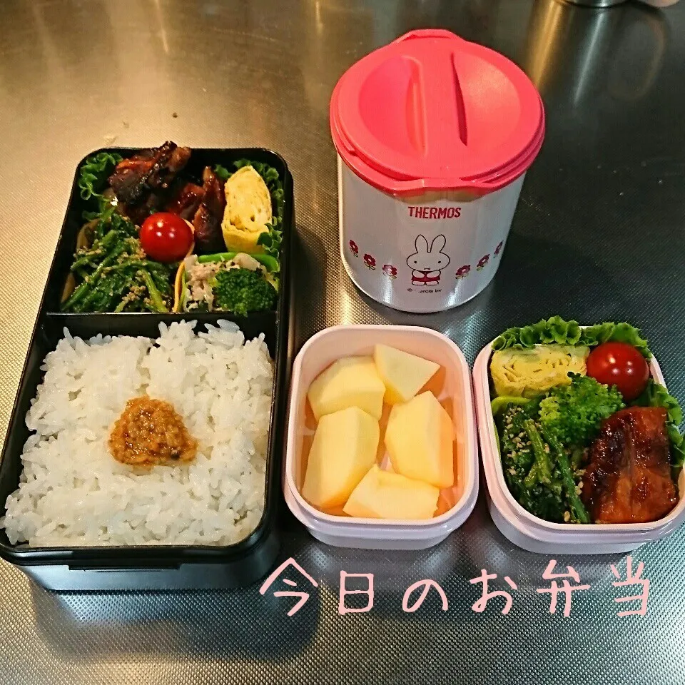 今日のお弁当 パパ&中学生娘ちゃん(*^^*)|sakuhimaさん