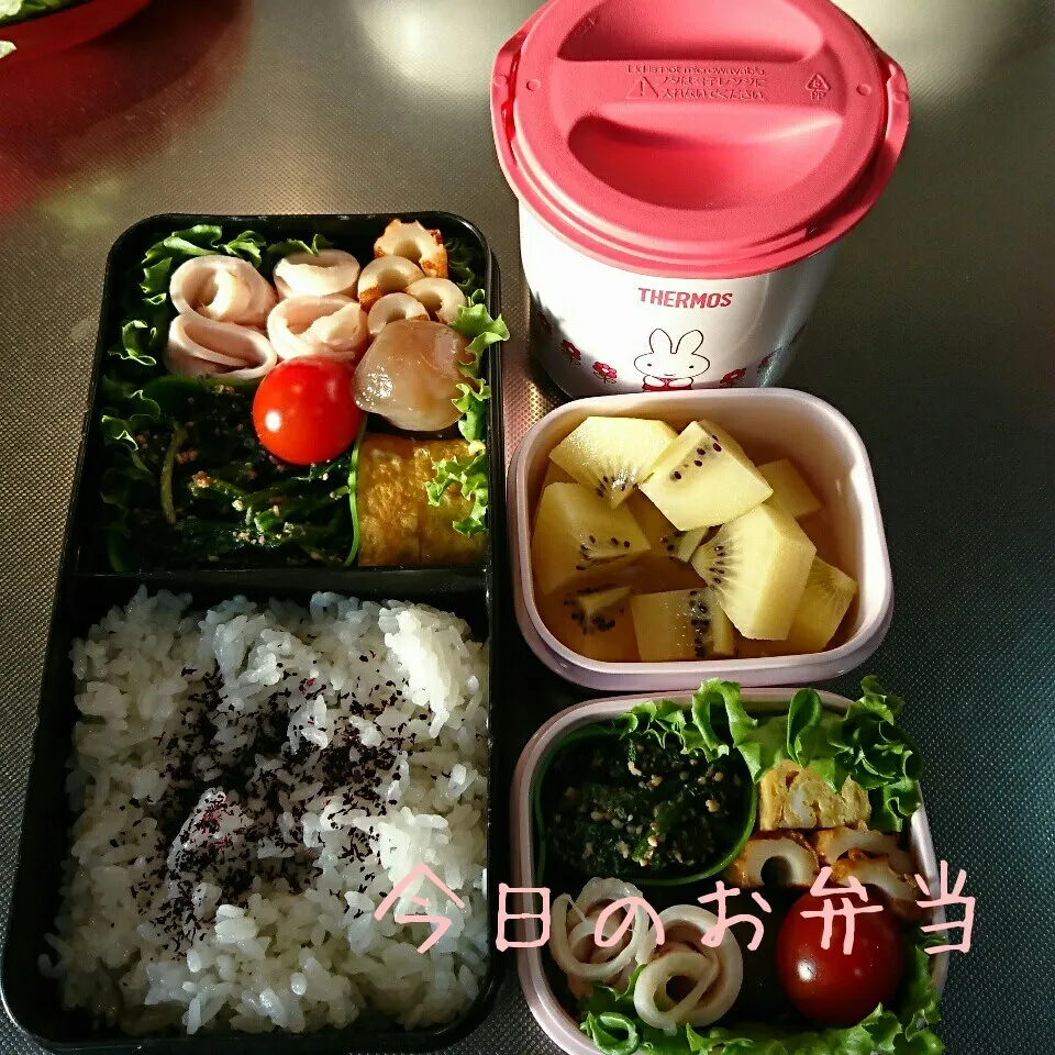 今日のお弁当 パパ・中学生娘ちゃん(*^^*)|sakuhimaさん