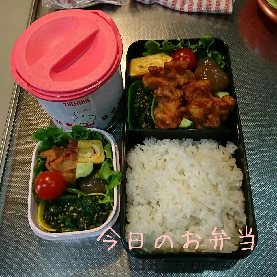 今日のお弁当 パパ&中学生娘ちゃん(*^^*)|sakuhimaさん