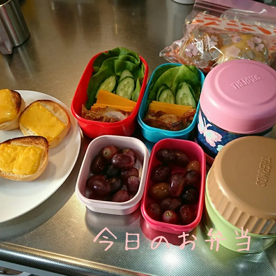 今日のお弁当 パパ&中学生娘ちゃん(*^^*)|sakuhimaさん