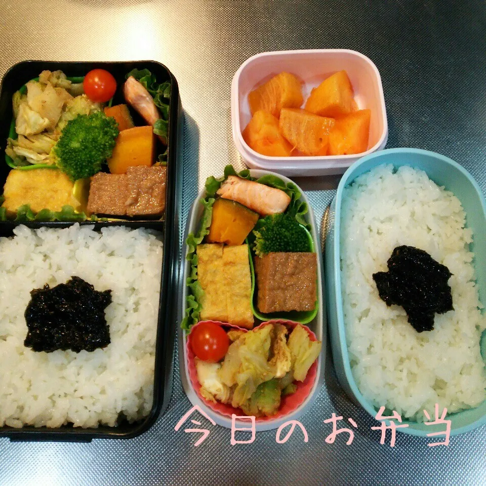 今日のお弁当 パパ&高校生娘ちゃん(*^^*)|sakuhimaさん