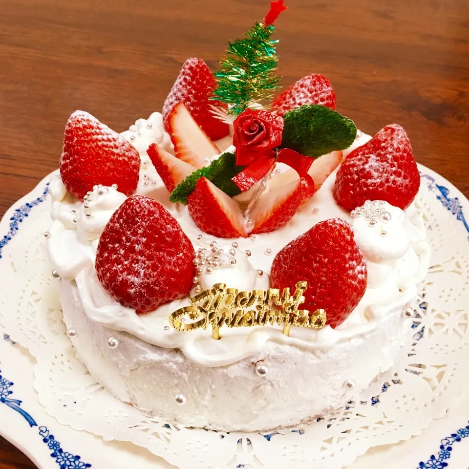 Snapdishの料理写真:私のクリスマスケーキ♡|ミントさん