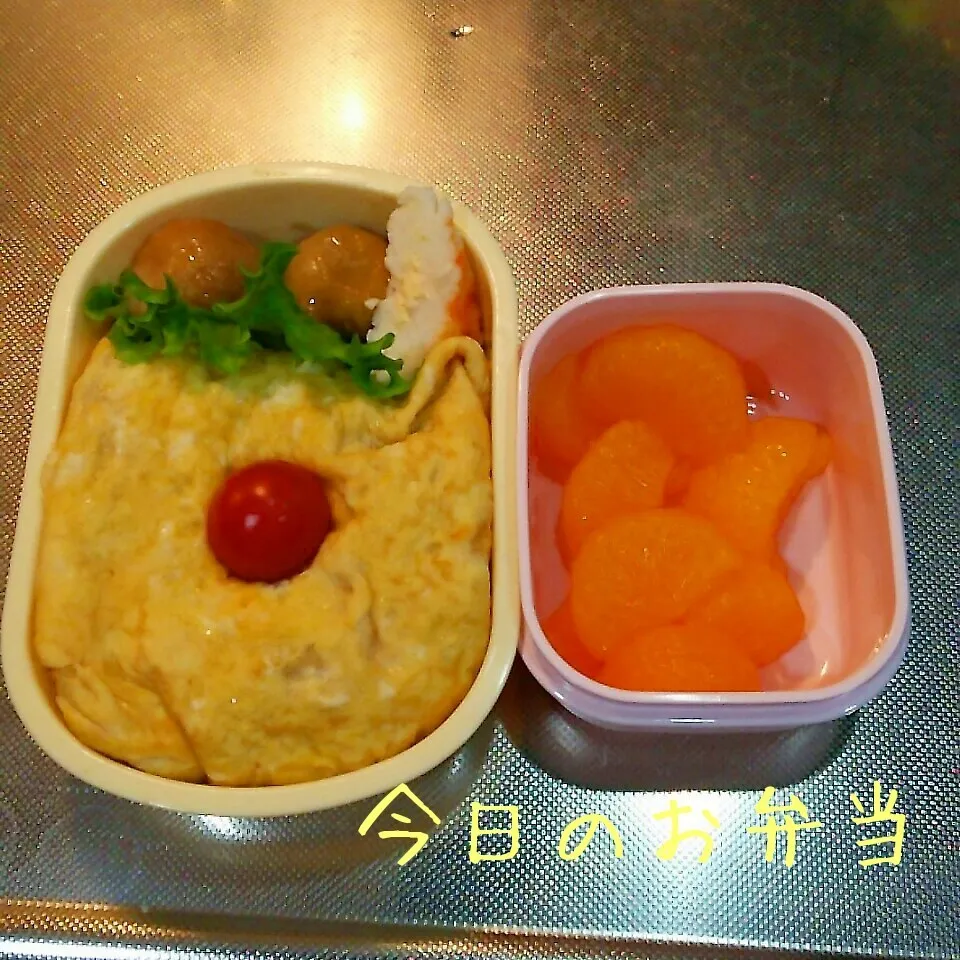 Snapdishの料理写真:今日のお弁当 小学生娘ちゃん(*^^*)|sakuhimaさん