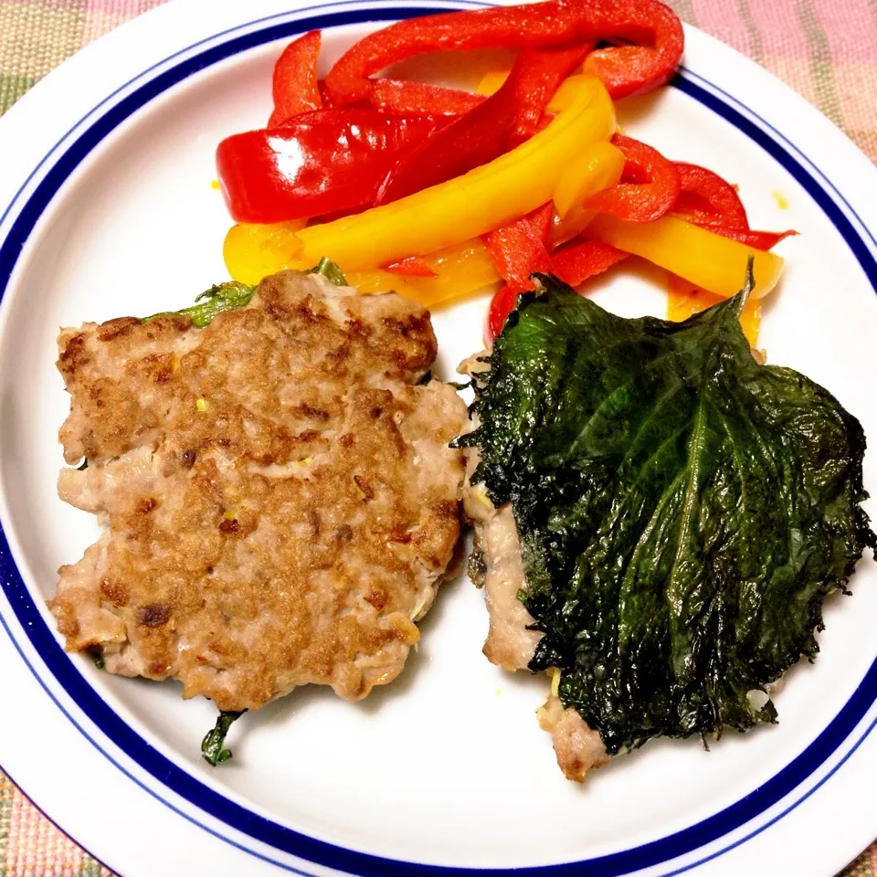 鯵のたたき身の大葉焼き(^^)|ミントさん