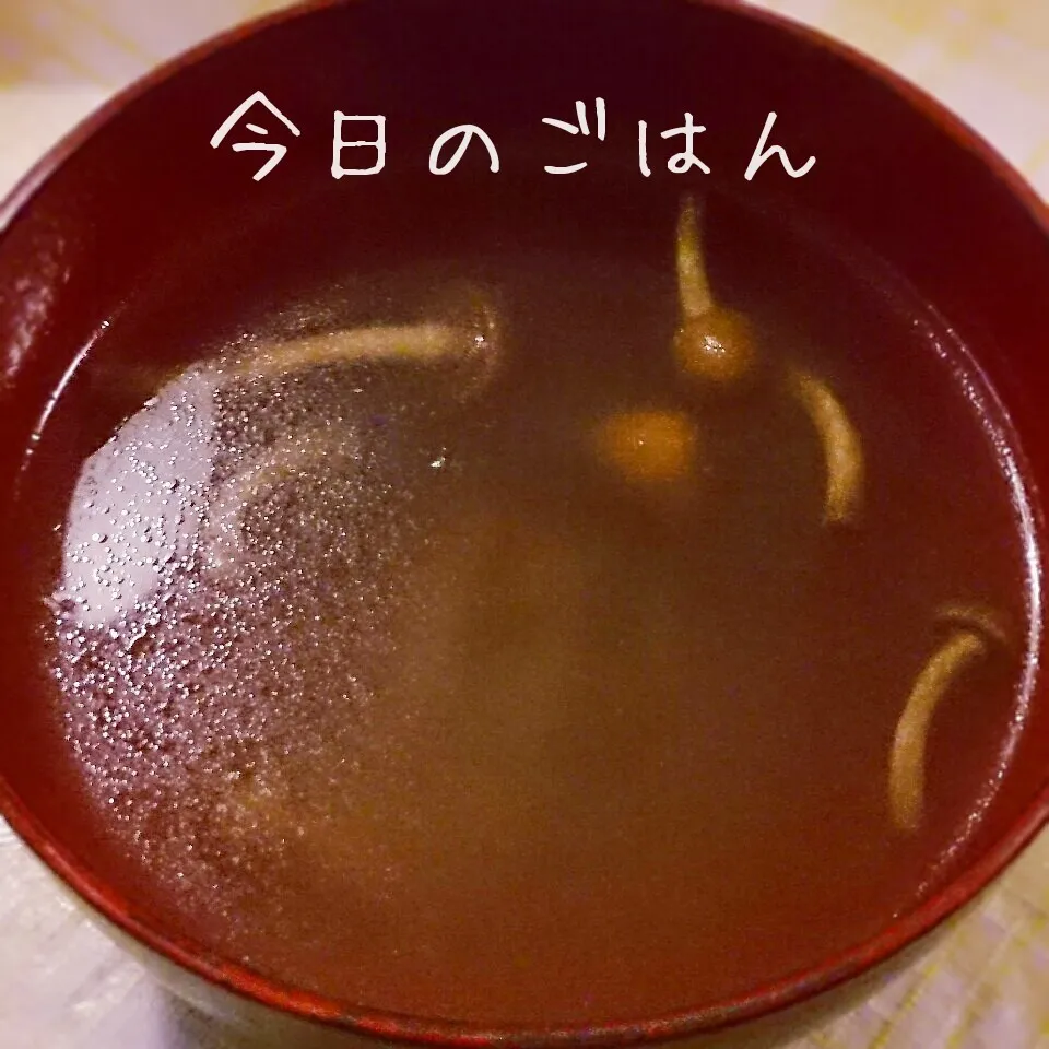 Snapdishの料理写真:なめこスープ|あられさん