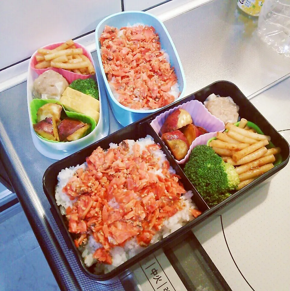 今日のお弁当 パパ＆中学生娘(*^^*)|sakuhimaさん