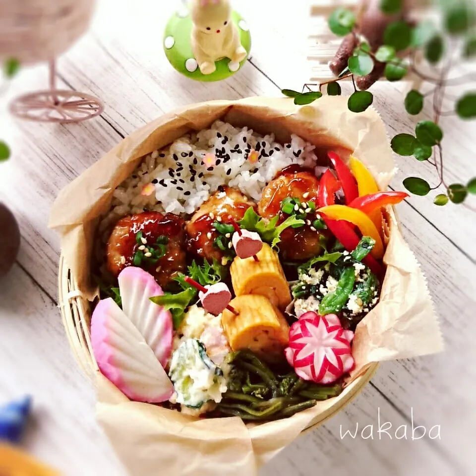 エノキの塩つくね❀のっけ弁当|若葉さん