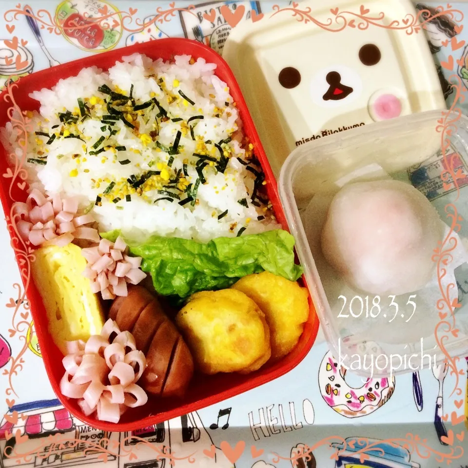 先日のお弁当~と白餡のいちご大福❤|Kayopichiさん