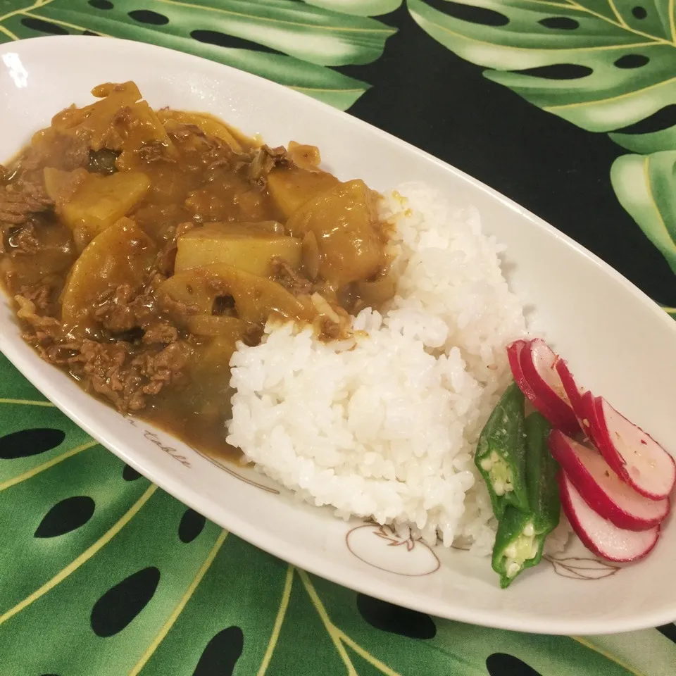 逃げ恥★みくり飯★大根と牛肉のスープからのカレー|らぴすらずり(らぴ)さん