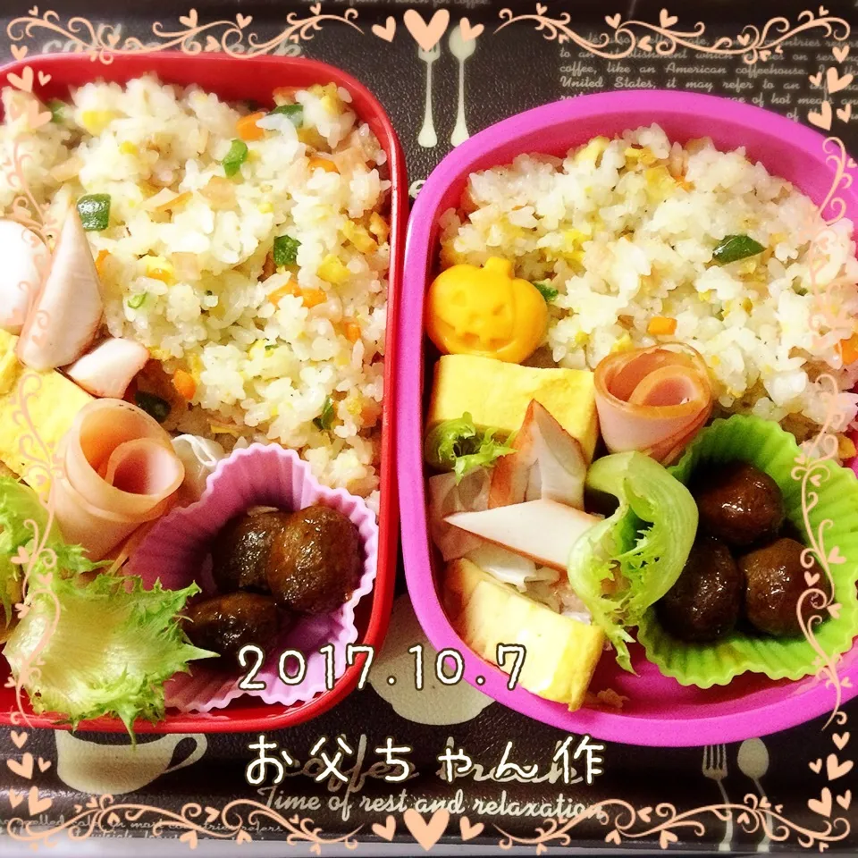 お父ちゃん作姉妹弁当~♪|Kayopichiさん