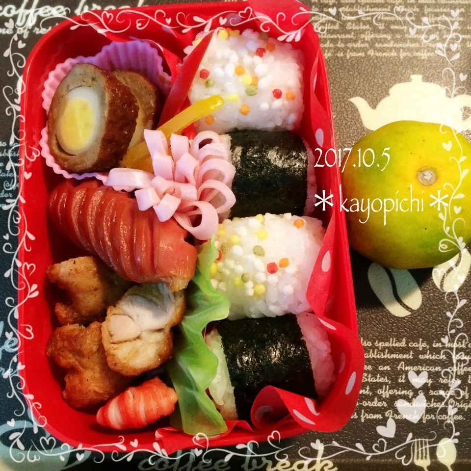 世界食料デーおにぎりアクション2017🍙娘っちのお弁当〜|Kayopichiさん