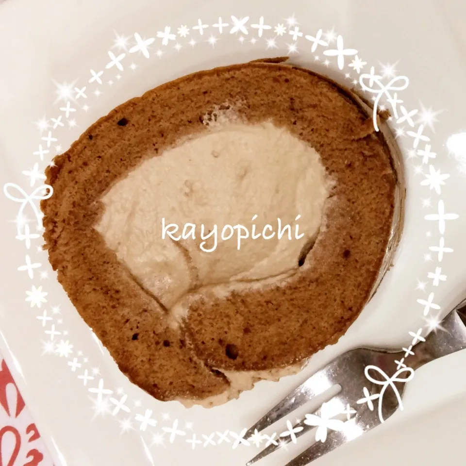 Rayさんのシフォンロールのチョコ味💕|Kayopichiさん