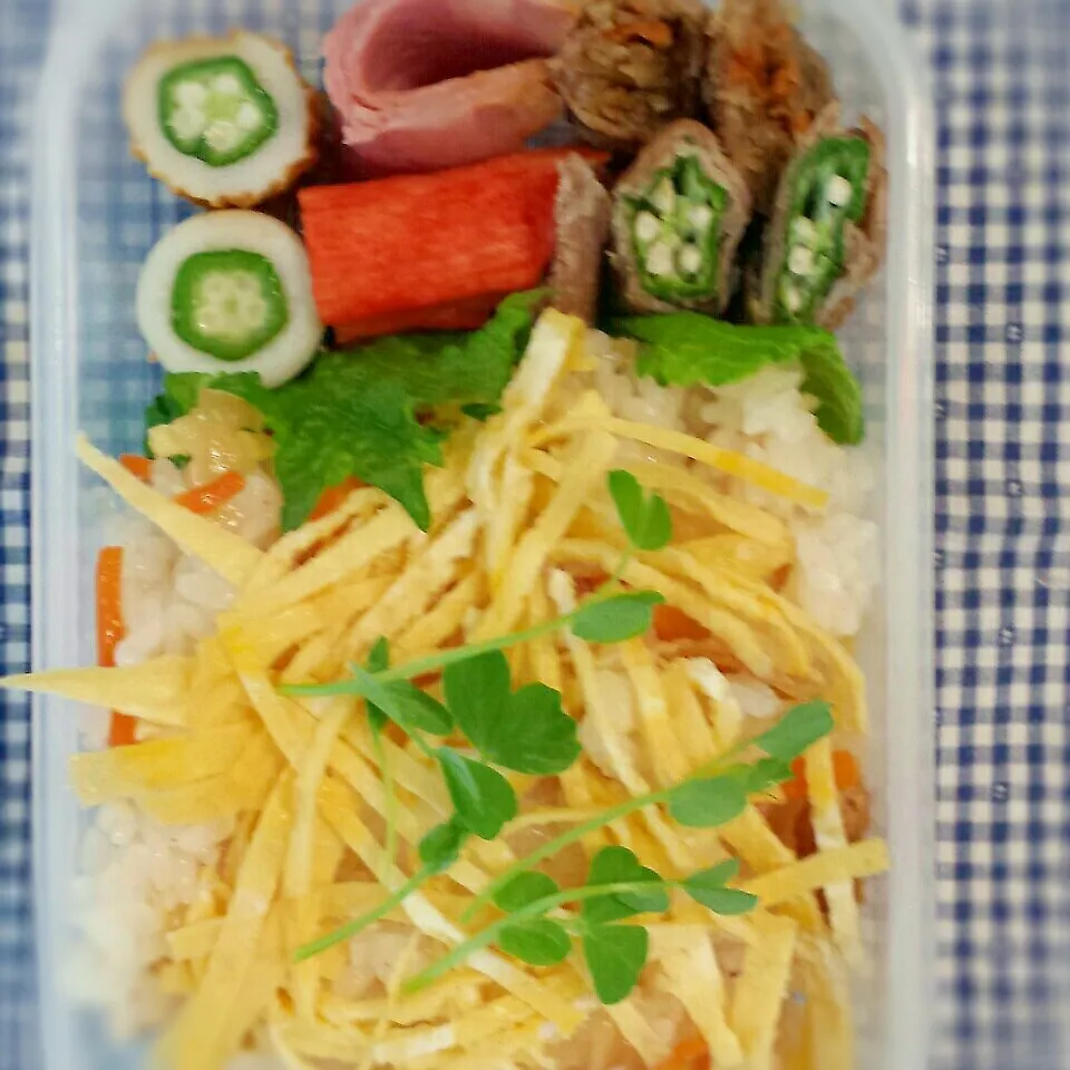 中学生二学期ラスト弁当|らぴすらずり(らぴ)さん