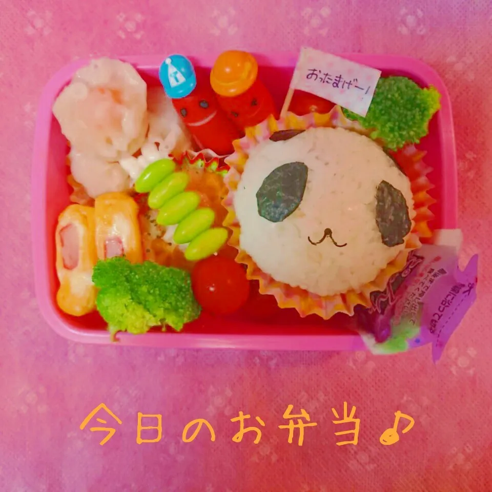 長女♡運動会パンダ弁当|ししゃもさん