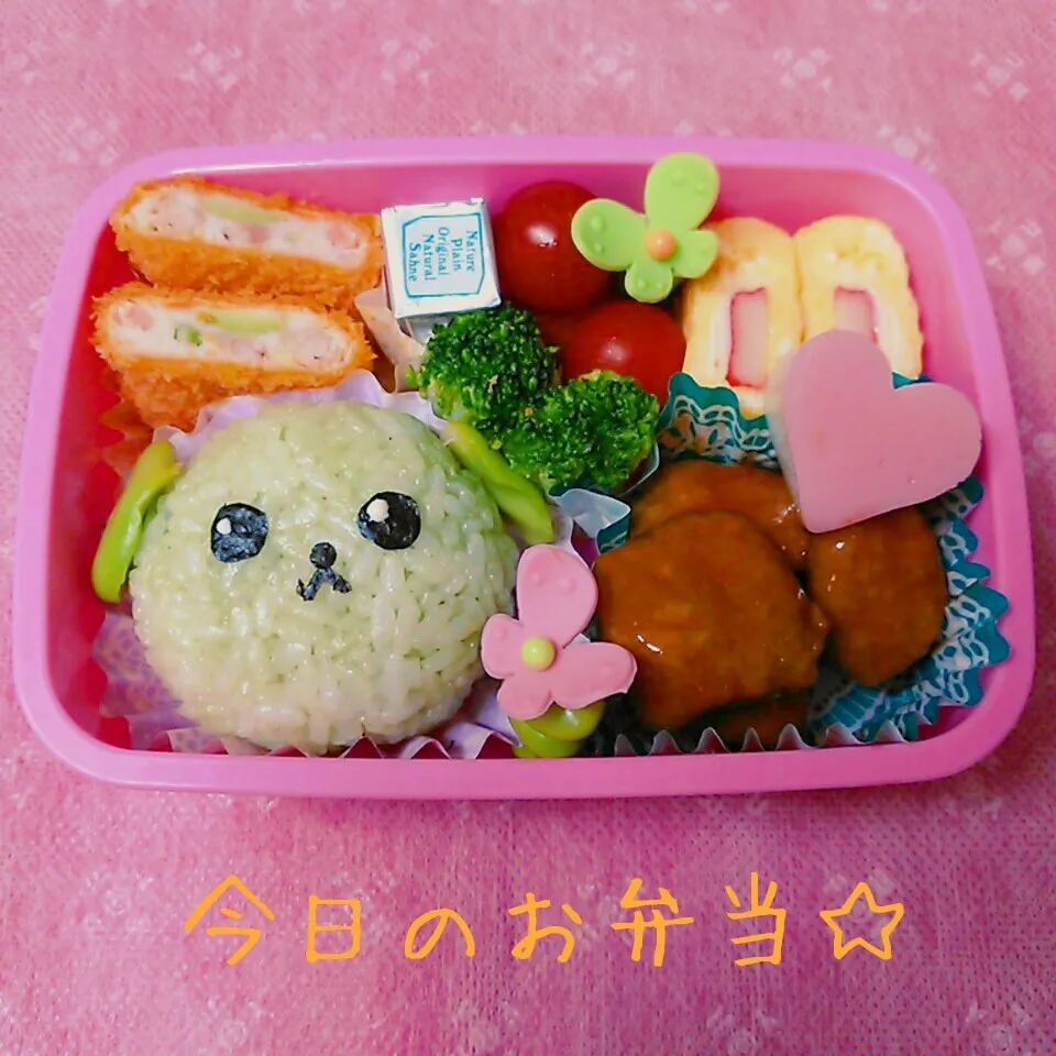 Snapdishの料理写真:運動会予備日♡豆しば弁当|ししゃもさん