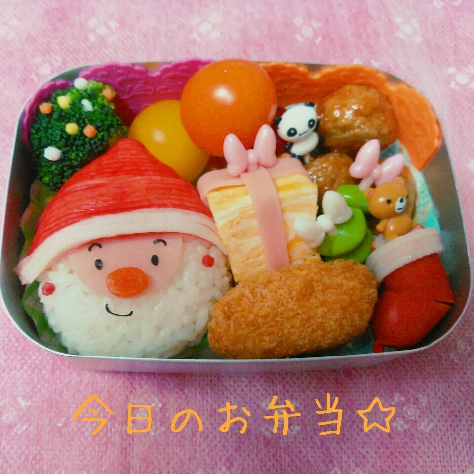 2016年12月15日 クリスマス♡サンタ弁当|ししゃもさん