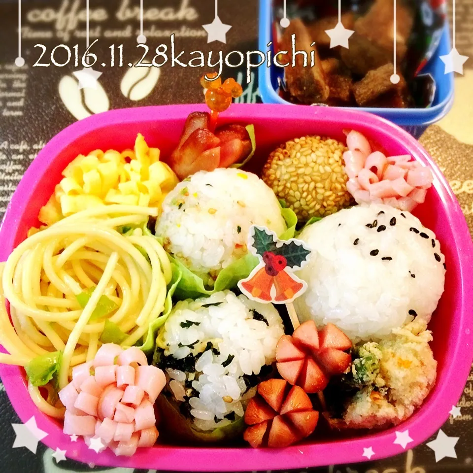 🍙おにぎり写真で食糧寄付後3日！私作妹っちのお弁当〜|Kayopichiさん