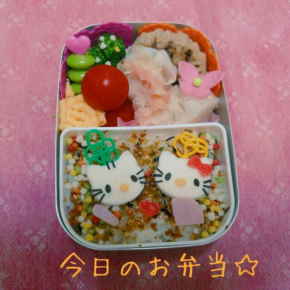 2016年3月3日 キティ＆ダニエル♡ひな祭り弁当|ししゃもさん