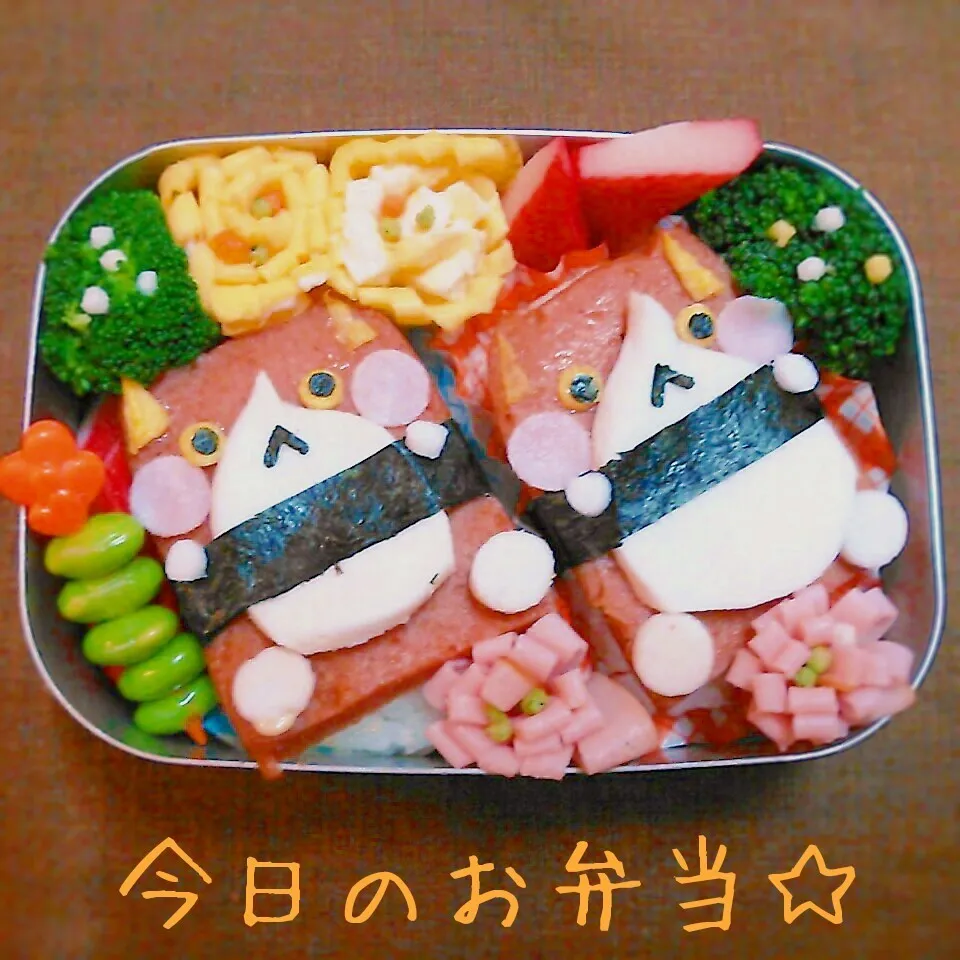 Snapdishの料理写真:2015年2月17日　ジバニャン？弁当|ししゃもさん