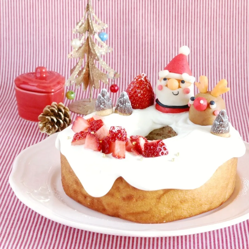 今からでも間に合う！バームクーヘンdeクリスマスケーキ☆|ザッキー☆さん