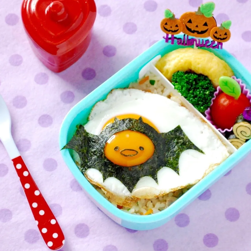 ハロウィンキャラ弁☆ぐでたまコウモリ弁当（初級）|ザッキー☆さん