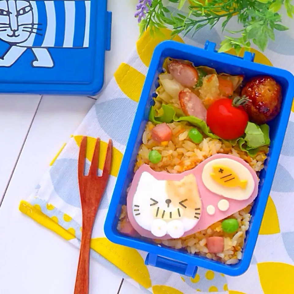 キャラ弁☆はんぺんにゃんこの炒飯弁当|ザッキー☆さん