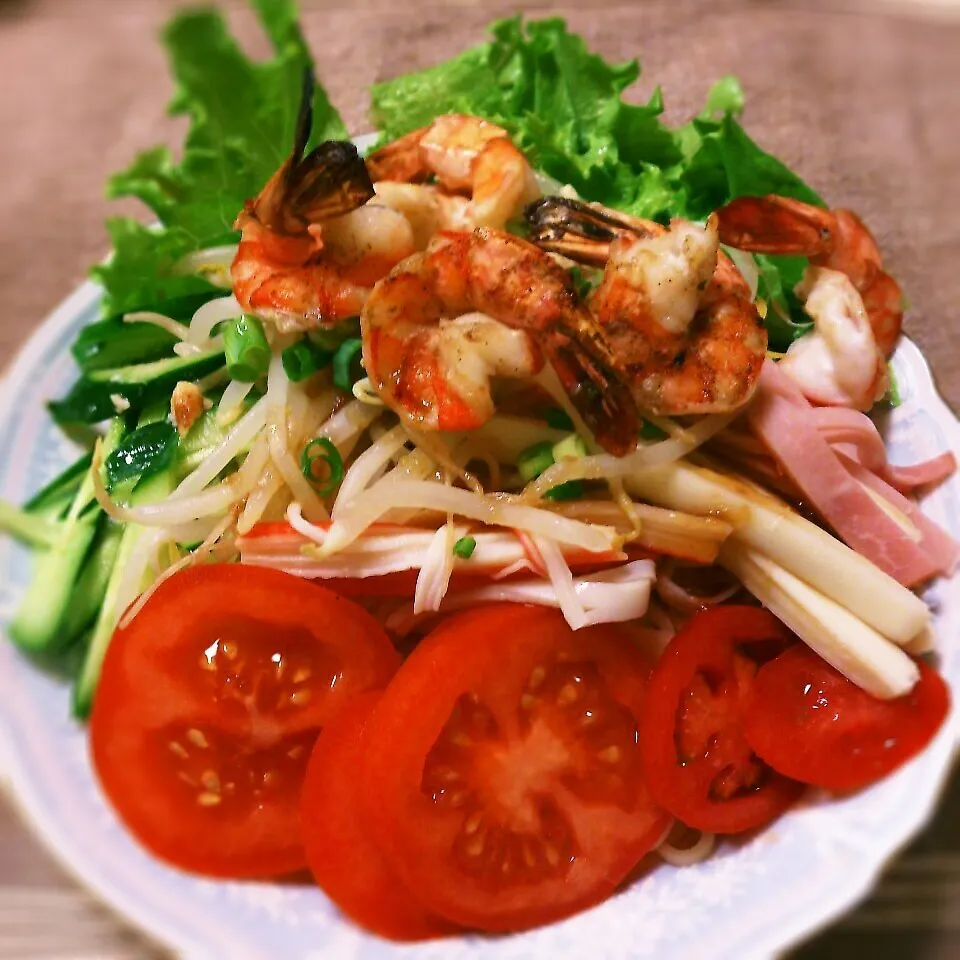 焼き海老マヨ付き冷麺|おれくっしゃんさん