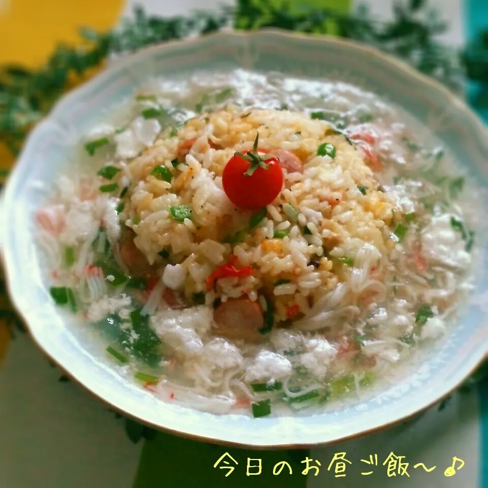 今日のお昼ご飯～あんかけ炒飯♪|おれくっしゃんさん