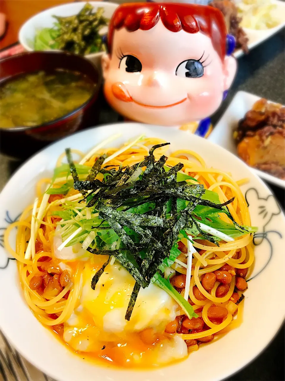 王道？邪道？とにかくおいしい♡納豆パスタ。|ぽき。さん