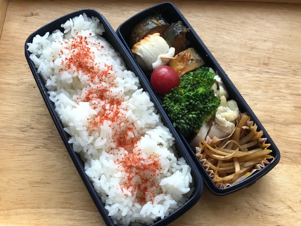 Snapdishの料理写真:サバの味噌煮缶 弁当|弁当 備忘録さん