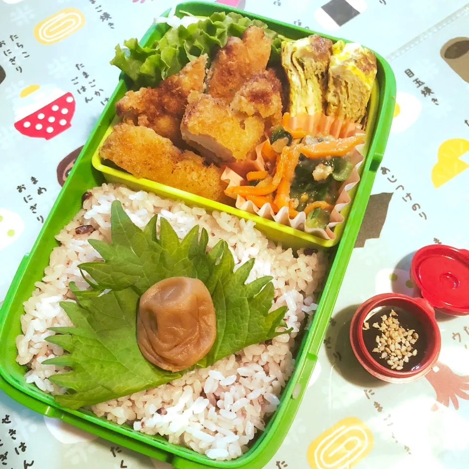 Snapdishの料理写真:今日の旦那の夜勤のお弁当🍱|ぷーはるひゅうさん