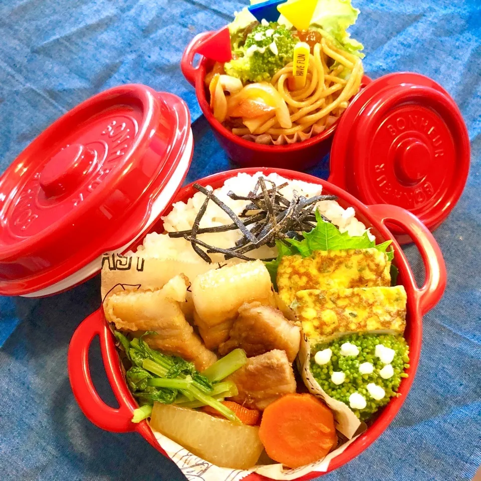 Snapdishの料理写真:今日の旦那の夜勤のお弁当🍱|ぷーはるひゅうさん