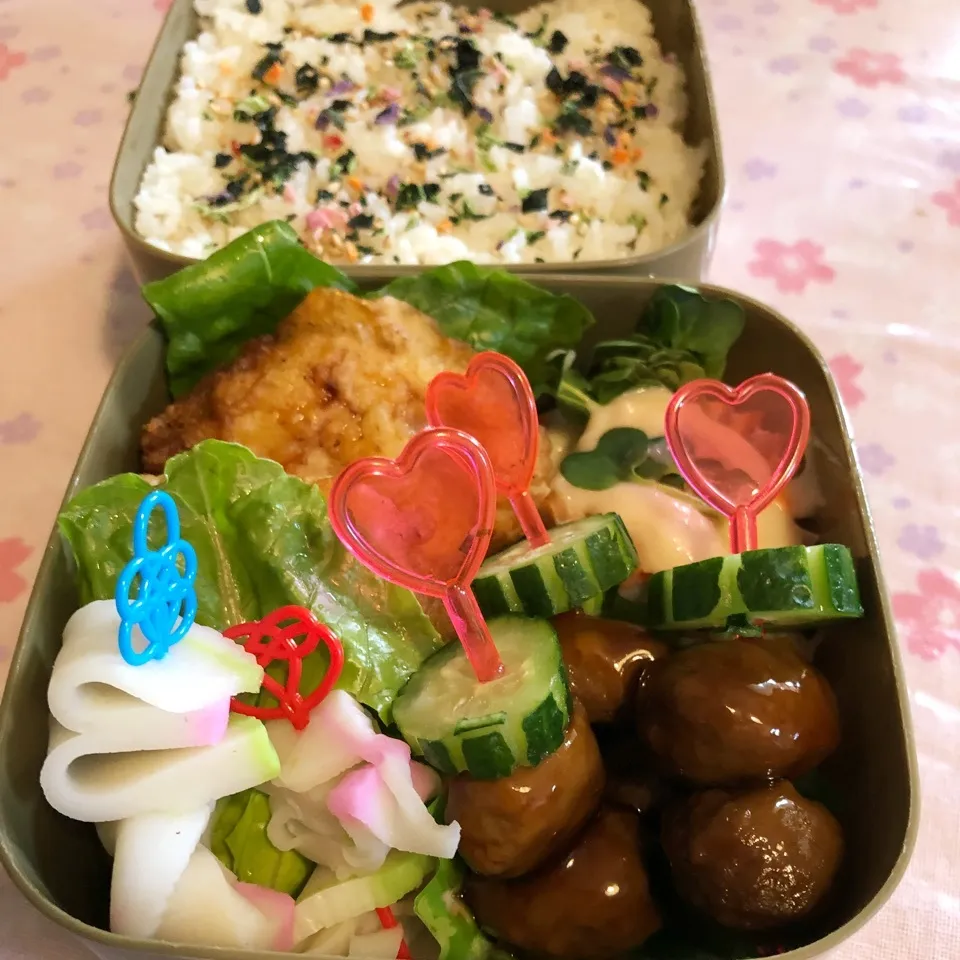 昨日の旦那の夜勤のお弁当🍱|ぷーはるひゅうさん