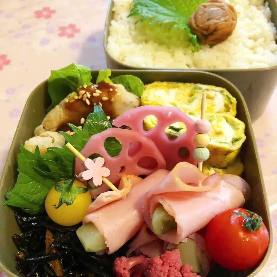 一昨日の旦那の夜勤のお弁当|ぷーはるひゅうさん